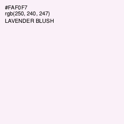 #FAF0F7 - Lavender blush Color Image